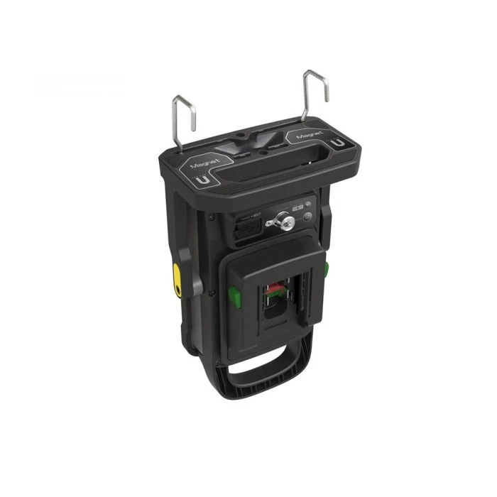 TAB Professional Lighting® 20W COB-LED Hybride Werklamp, 500-2200 Lm, Werkt Op 230V Of 14,4V-18V, Miwaukee, Metabo, DeWalt, IP65, Magenten, Ophanghaak, Kantelbaar 6 TAB Professional Lighting® 20W COB-LED Hybride Werklamp, 500-2200 Lm, Werkt Op 230V Of 14,4V-18V, Miwaukee, Metabo, DeWalt, IP65, Magenten, Ophanghaak, Kantelbaar - Afbeelding 4